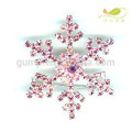 Broche de floco de neve rhinestone